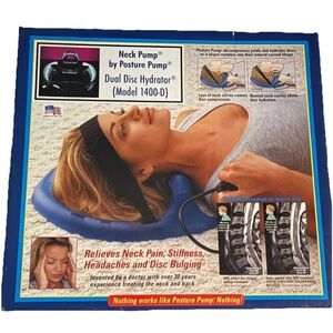 Posture Pump Dual Disc Hydrator 1400-D Neck Exerciser Cervical Hydrator w/ Box